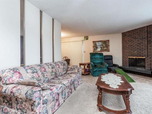 14139 30 Street, Edmonton, AB - Indoor Photo Showing Living Room With Fireplace