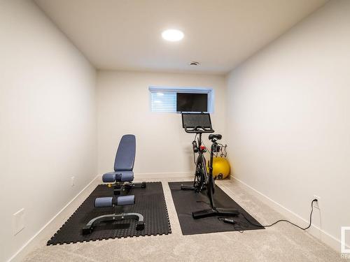 5710 Keeping Crescent, Edmonton, AB - Indoor Photo Showing Gym Room