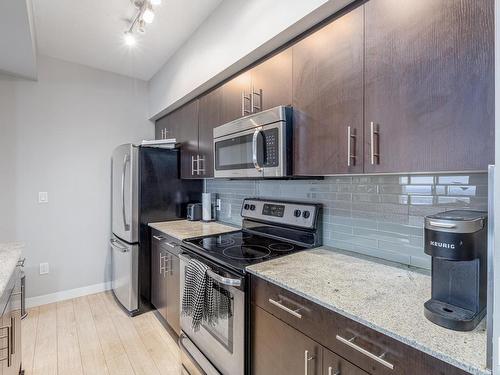 2203 10226 104 Street, Edmonton, AB - Indoor Photo Showing Kitchen With Stainless Steel Kitchen