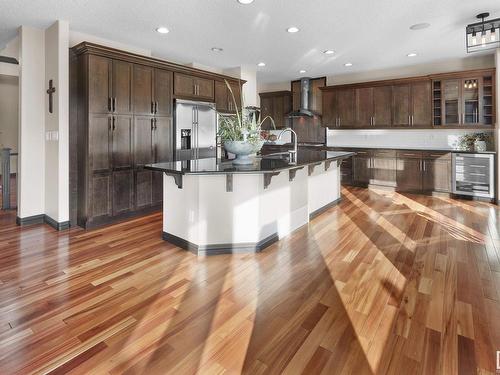 525 Stewart Crescent, Edmonton, AB - Indoor Photo Showing Kitchen With Upgraded Kitchen