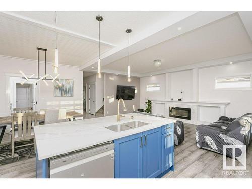 9316 206 Nw, Edmonton, AB - Indoor Photo Showing Kitchen With Double Sink