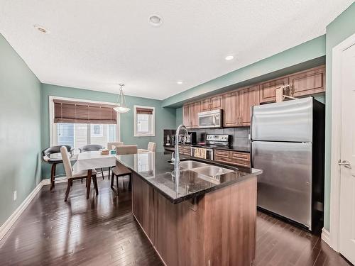 76 655 Tamarack Road Nw, Edmonton, AB - Indoor Photo Showing Kitchen With Stainless Steel Kitchen With Double Sink