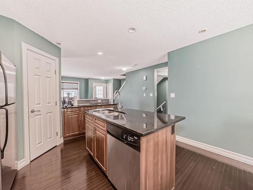 76 655 Tamarack Road Nw, Edmonton, AB - Indoor Photo Showing Kitchen With Double Sink