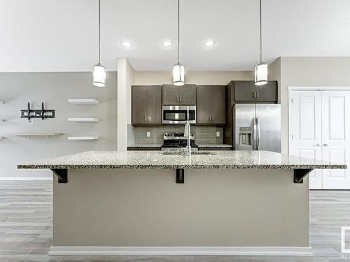 4106 Allan Crescent Sw, Edmonton, AB - Indoor Photo Showing Kitchen With Stainless Steel Kitchen With Upgraded Kitchen