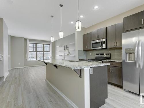 4106 Allan Crescent Sw, Edmonton, AB - Indoor Photo Showing Kitchen With Stainless Steel Kitchen With Upgraded Kitchen