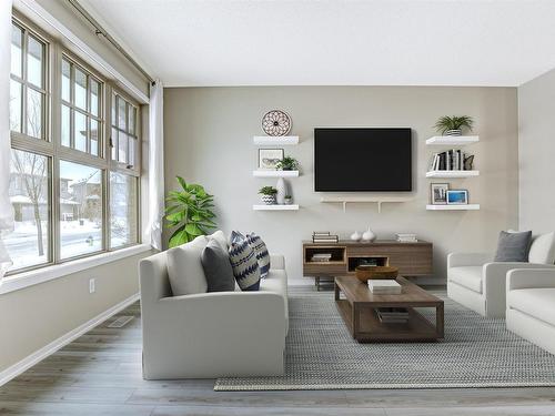 4106 Allan Crescent Sw, Edmonton, AB - Indoor Photo Showing Living Room