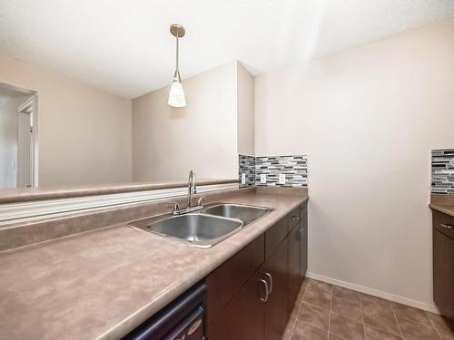 328 1180 Hyndman Road, Edmonton, AB - Indoor Photo Showing Kitchen With Double Sink