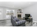 170 Macewan Road, Edmonton, AB  - Indoor Photo Showing Living Room With Fireplace 