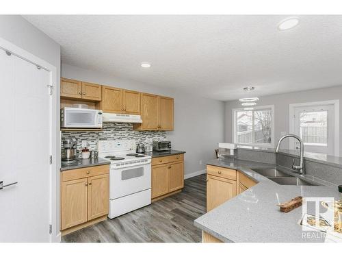 170 Macewan Road, Edmonton, AB - Indoor Photo Showing Kitchen With Double Sink