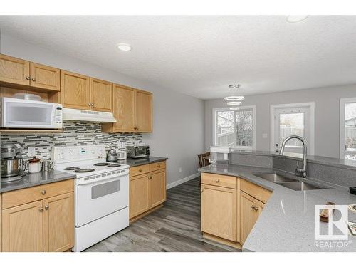 170 Macewan Road, Edmonton, AB - Indoor Photo Showing Kitchen With Double Sink