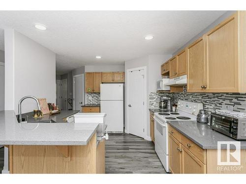 170 Macewan Road, Edmonton, AB - Indoor Photo Showing Kitchen With Double Sink