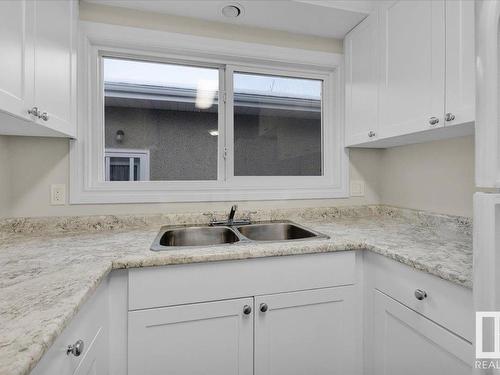 13214 Delwood Road, Edmonton, AB - Indoor Photo Showing Kitchen With Double Sink