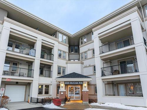 403 4450 Mccrae Avenue, Edmonton, AB - Outdoor With Balcony With Facade