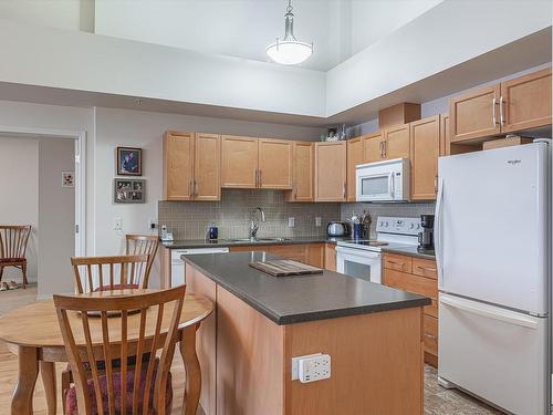 403 4450 Mccrae Avenue, Edmonton, AB - Indoor Photo Showing Kitchen With Double Sink