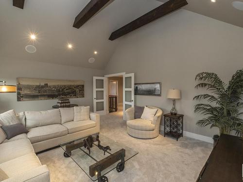 605 Howatt Drive, Edmonton, AB - Indoor Photo Showing Living Room