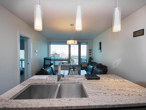 Edmonton, AB - Indoor Photo Showing Kitchen With Double Sink