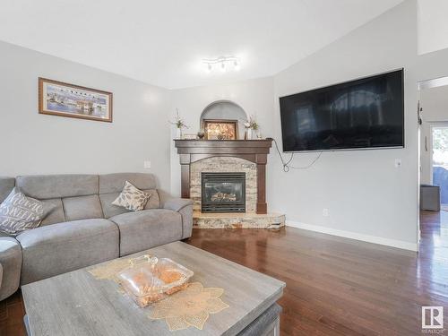 2856 152 Avenue, Edmonton, AB - Indoor Photo Showing Living Room With Fireplace