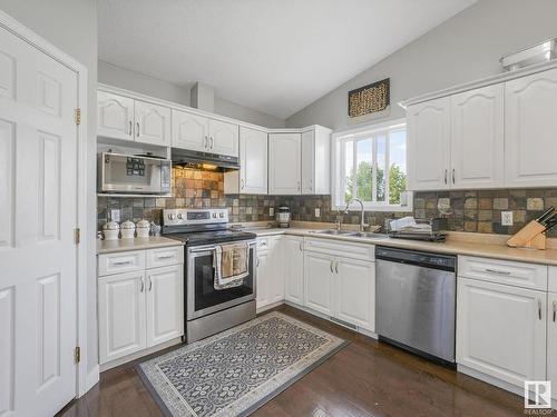 2856 152 Avenue, Edmonton, AB - Indoor Photo Showing Kitchen With Double Sink