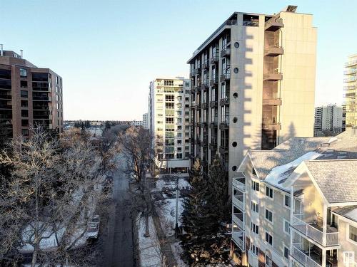 607 10045 118 Street, Edmonton, AB - Outdoor With Balcony With Facade