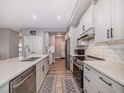 2320 Kelly Circle Circle, Edmonton, AB - Indoor Photo Showing Kitchen With Double Sink With Upgraded Kitchen