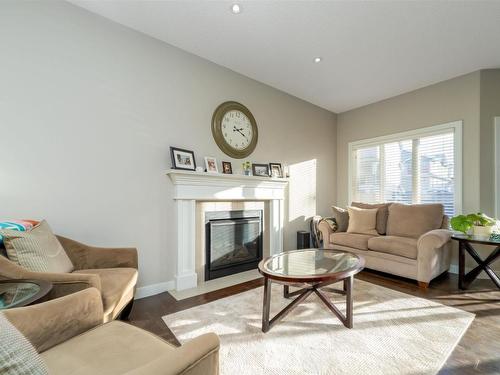 3859 170 Avenue, Edmonton, AB - Indoor Photo Showing Living Room With Fireplace