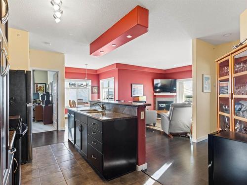 467 11517 Ellerslie Road, Edmonton, AB - Indoor Photo Showing Kitchen With Double Sink