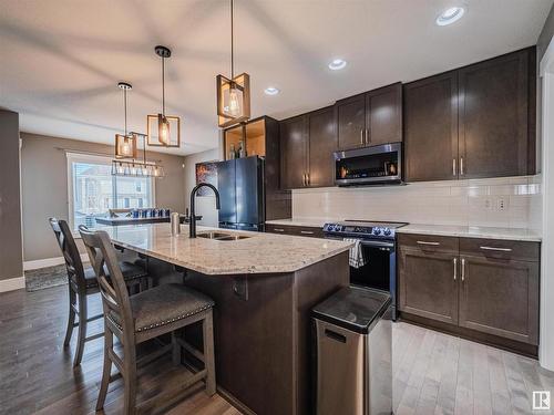 541 175A Street, Edmonton, AB - Indoor Photo Showing Kitchen With Double Sink With Upgraded Kitchen