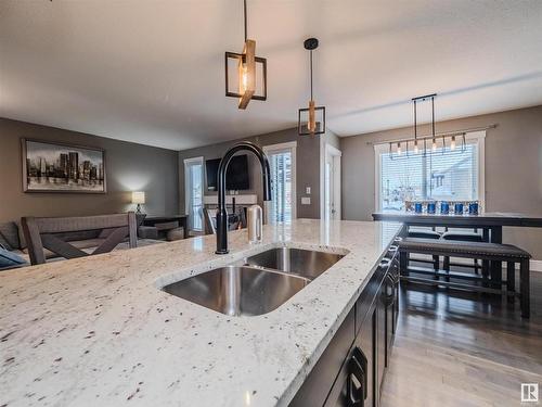 541 175A Street, Edmonton, AB - Indoor Photo Showing Kitchen With Double Sink