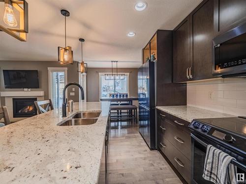 541 175A Street, Edmonton, AB - Indoor Photo Showing Kitchen With Double Sink With Upgraded Kitchen