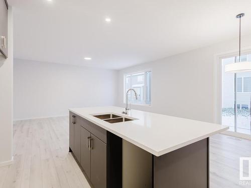 2011 208 Street, Edmonton, AB - Indoor Photo Showing Kitchen With Double Sink