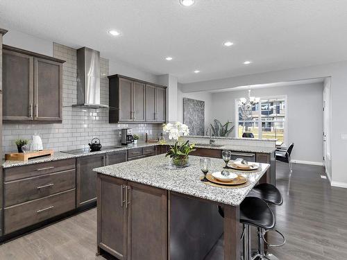 5151 Crabapple Link, Edmonton, AB - Indoor Photo Showing Kitchen With Upgraded Kitchen