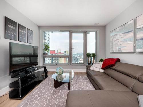 1404 11969 Jasper Avenue, Edmonton, AB - Indoor Photo Showing Living Room