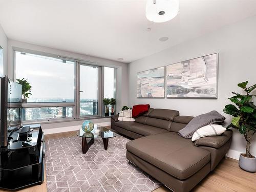 1404 11969 Jasper Avenue, Edmonton, AB - Indoor Photo Showing Living Room