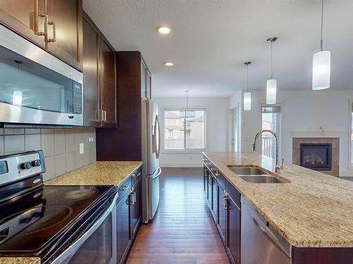 608 41 Ave, Edmonton, AB - Indoor Photo Showing Kitchen With Stainless Steel Kitchen With Double Sink With Upgraded Kitchen