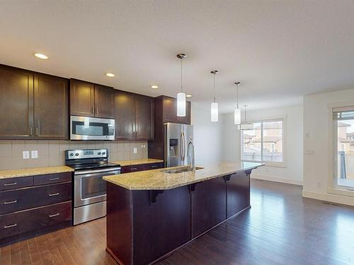 608 41 Ave, Edmonton, AB - Indoor Photo Showing Kitchen With Stainless Steel Kitchen With Upgraded Kitchen