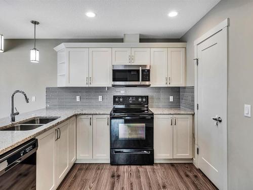 71 1391 Starling Drive, Edmonton, AB - Indoor Photo Showing Kitchen With Double Sink