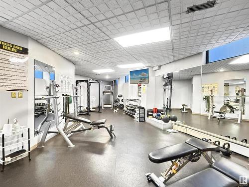 401 10045 117 Street, Edmonton, AB - Indoor Photo Showing Gym Room