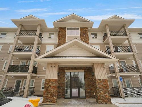 2107 7343 South Terwillegar Drive Nw, Edmonton, AB - Outdoor With Balcony With Facade