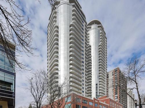 1005 10136 104 Street, Edmonton, AB - Outdoor With Balcony With Facade