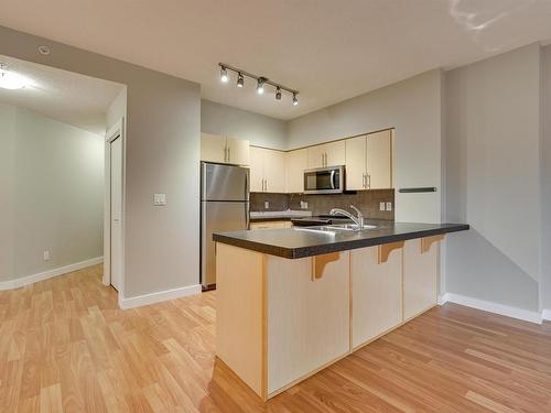 1005 10136 104 Street, Edmonton, AB - Indoor Photo Showing Kitchen With Double Sink