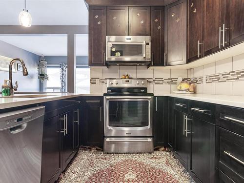 2332 70 Street, Edmonton, AB - Indoor Photo Showing Kitchen With Stainless Steel Kitchen With Upgraded Kitchen