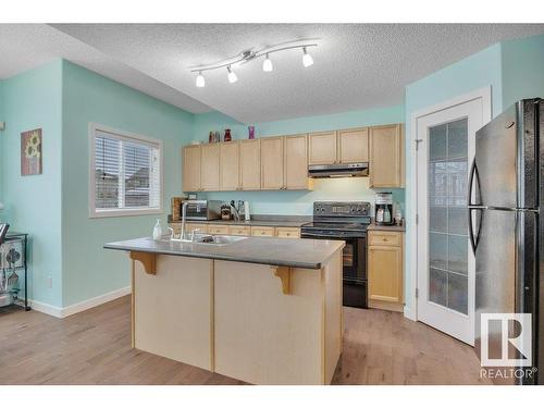 13734 37 Street Nw, Edmonton, AB - Indoor Photo Showing Kitchen With Double Sink