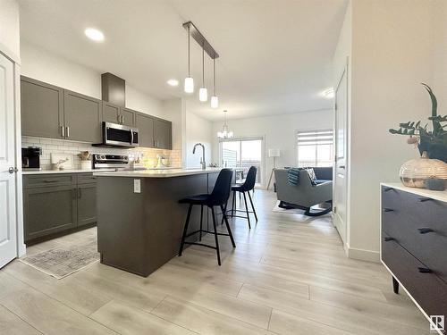 19620 29 Avenue Nw, Edmonton, AB - Indoor Photo Showing Kitchen With Upgraded Kitchen