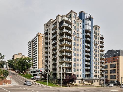 803 9707 106 Street, Edmonton, AB - Outdoor With Balcony With Facade