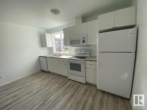 12208 41 Street, Edmonton, AB - Indoor Photo Showing Kitchen With Double Sink