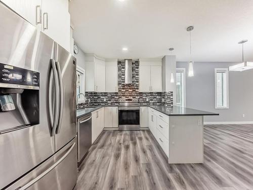 4705 36 Street, Beaumont, AB - Indoor Photo Showing Kitchen With Upgraded Kitchen