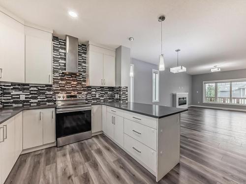 4705 36 Street, Beaumont, AB - Indoor Photo Showing Kitchen With Upgraded Kitchen