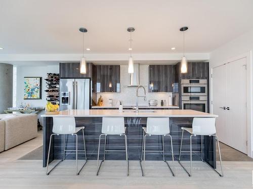 601 11969 Jasper Avenue, Edmonton, AB - Indoor Photo Showing Kitchen With Upgraded Kitchen