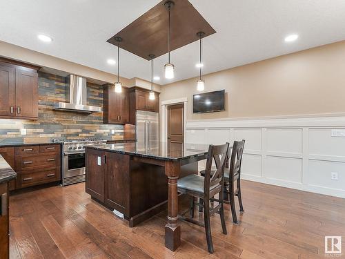 12828 201 Street, Edmonton, AB - Indoor Photo Showing Kitchen With Upgraded Kitchen