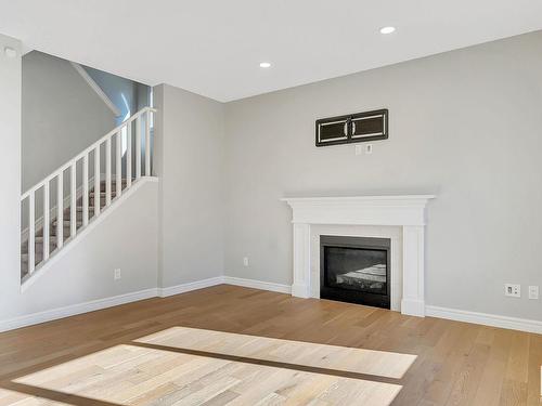 22407 99 Avenue, Edmonton, AB - Indoor Photo Showing Living Room With Fireplace